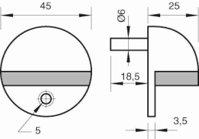 Ruko Scanflex Dørstop Skildpadde ø45x25 (954506)