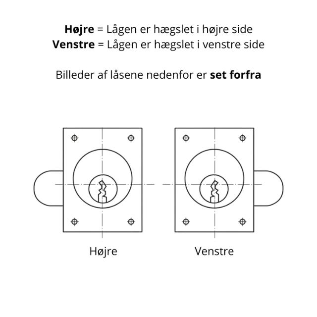 Ruko møbellås 1608 h (910221)