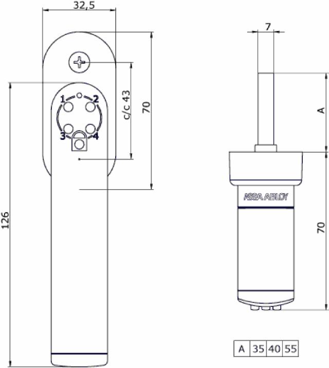 Ruko code handle 7812 Hvid (936240)