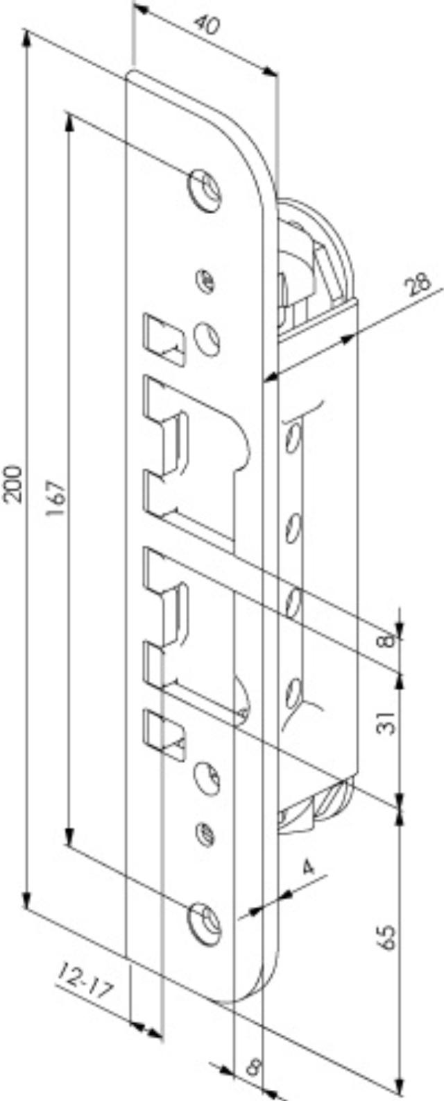 Abloy Sikkerhedsslutblik LP712 (982151)