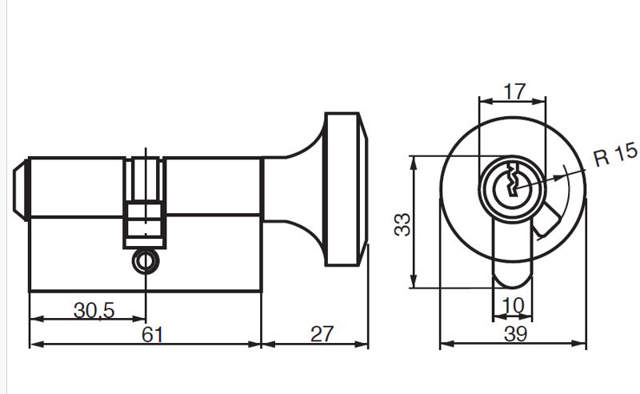 Ruko cylinder RG1602 Rfl +0+0 Supplerings cylinder
