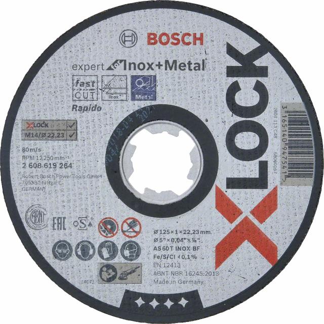 Bosch skæreskive X-LOCK EFMI 125X22,2X1,0mm  **OUTLET**
