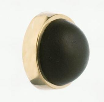 Randi dørstop P363092 Ø25mm, væg, sort anslag, mess.