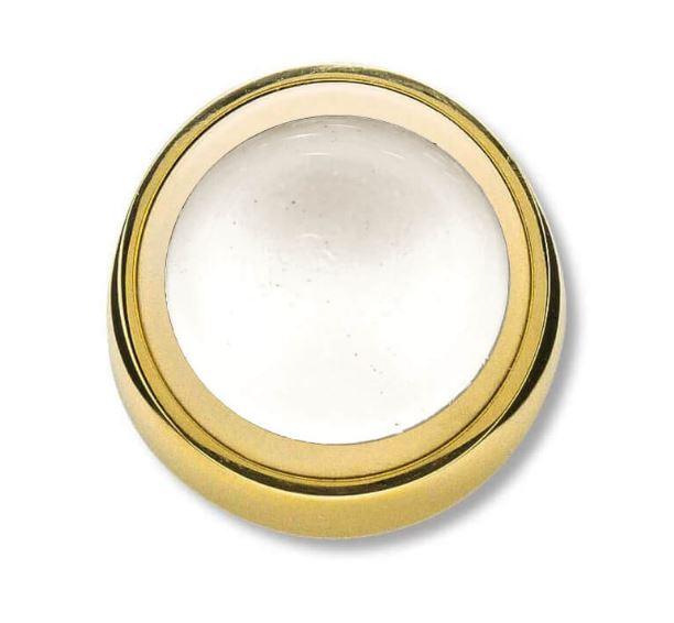 Randi dørstop P363094 Ø25mm, væg, hvid anslag, mess.