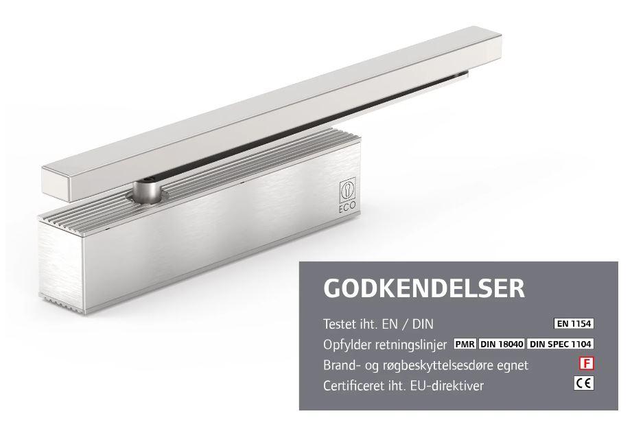 ECO dørlukker TS-62 B 2-5 m/ glideskinne GS-H