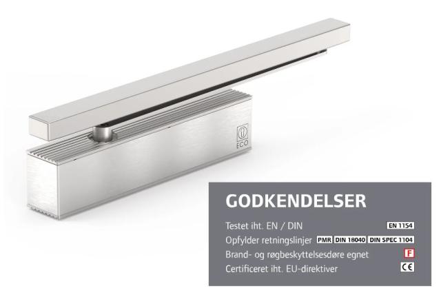 ECO dørlukker TS-62 B 2-5 m/ glideskinne GS-H