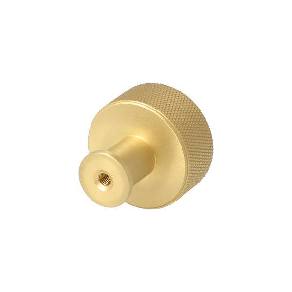 Møbelknop Grip ø32x15mm Satineret Messing