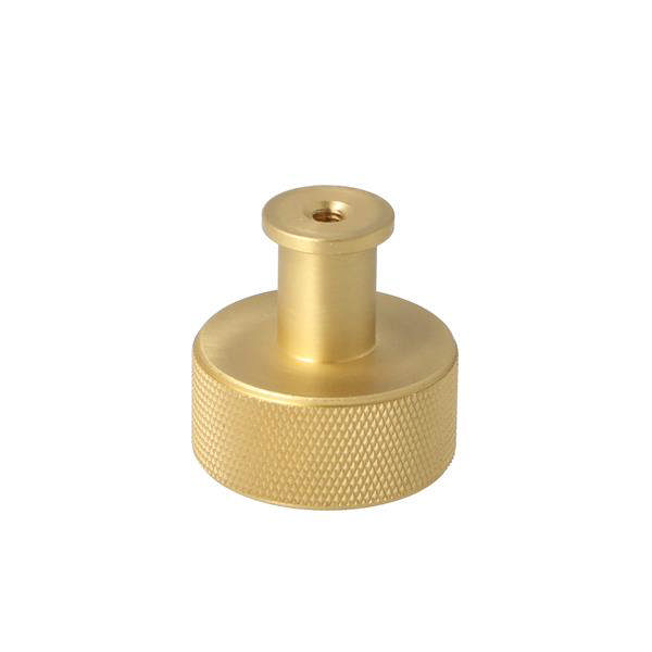 Møbelknop Grip ø32x15mm Satineret Messing