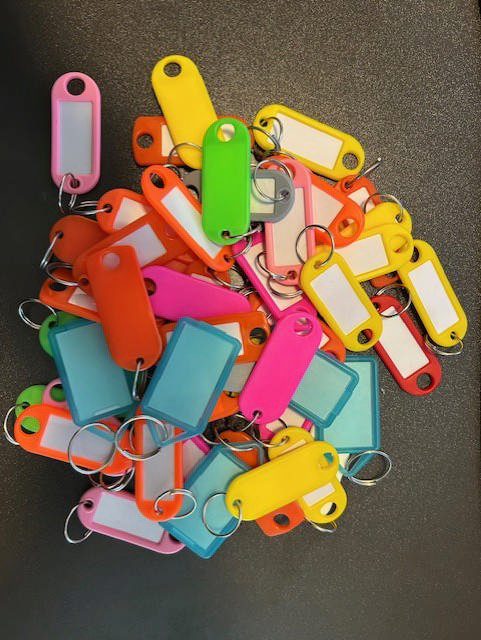 Nøglevedhæng assorterede, 50 stk. **UDGÅR VED UDSOLGT**