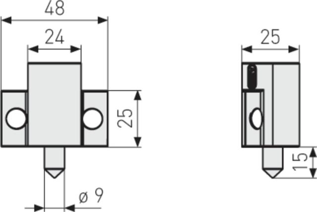 ABUS Lindrucker vindueslås FTR38 Hvid. Blister. AL0125 Lindrucker