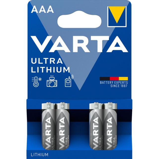 Varta Ultra Lithium AAA 4 pcs packing