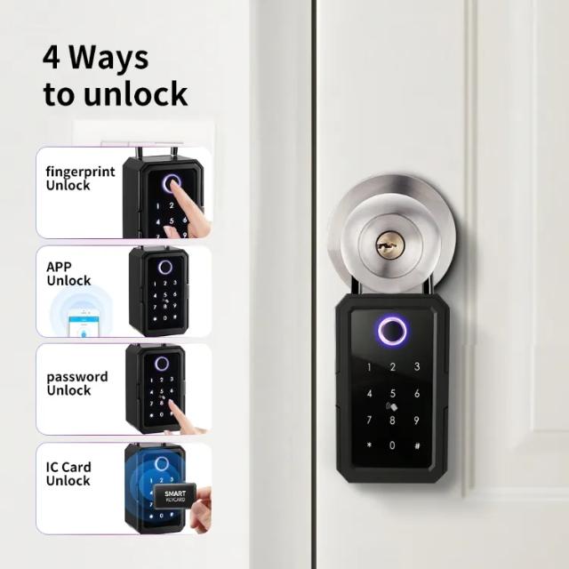Lockit Smart key box
Kan åbnes med TT LOCK app og brik