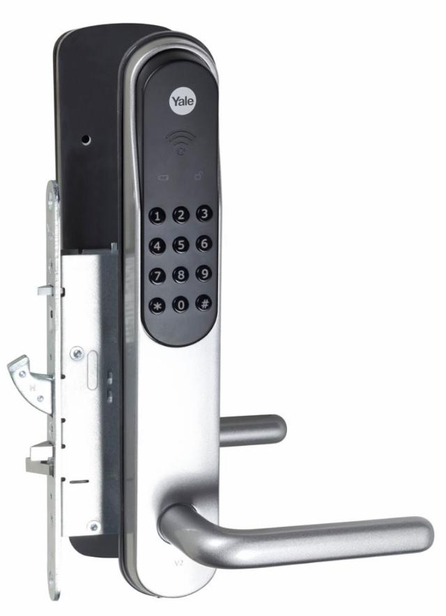 Yale Doorman PIN code lock Classic, silver V2N (925001)