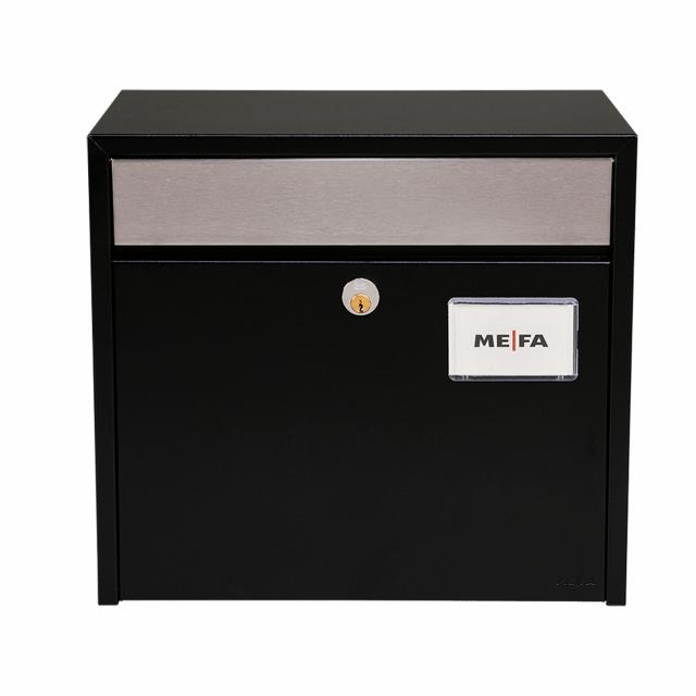 Mefa mailbox 900 Etude black w/rsf. flap