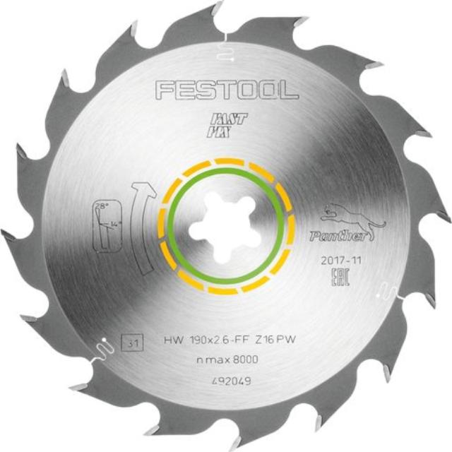 Festool Panther-savklinge 190x2,6 FF PW16