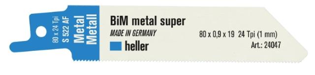 Heller bajonetsavklinge  80mm stål/metal, pk. a 5 stk.S522AF