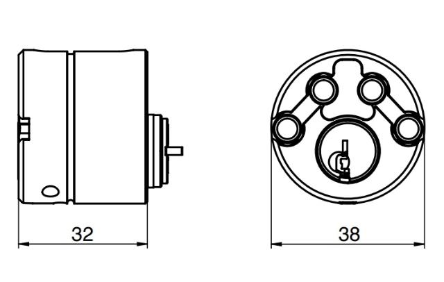 Ruko Cylinder RD3611 u/tilbehør D1200