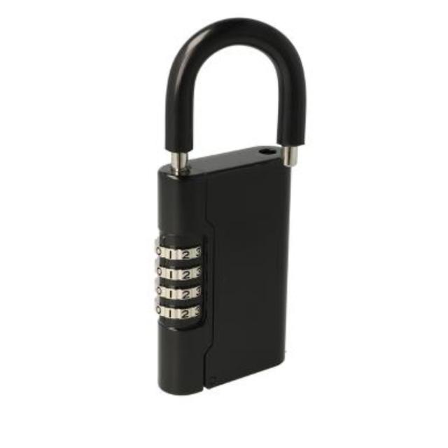 Siso padlock with code and key storage