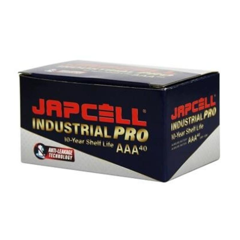 Japcell batteri Industrial PRO anti-leakage AAA, 40 stk