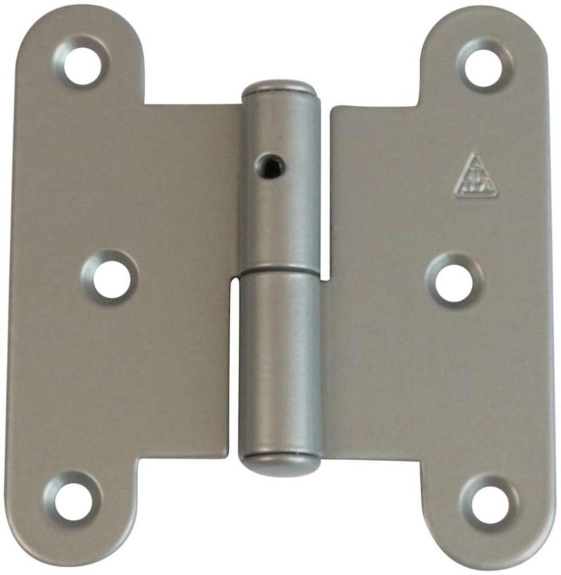 DOOR HINGE WITH SHORT BACK Phosphate Gray Right