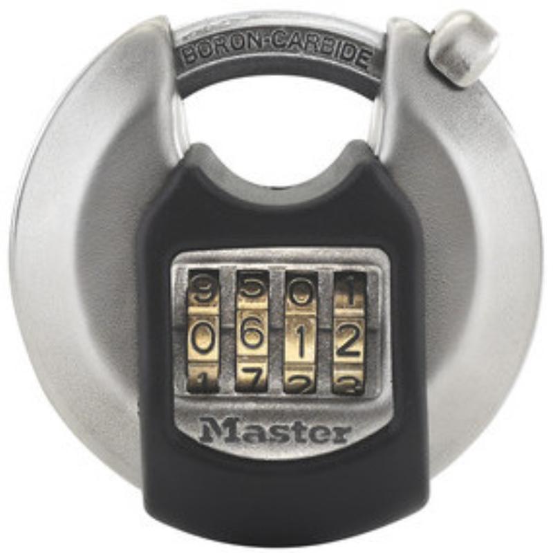 Masterlock hængelås, Diskus, m. kode, M40EURDNM