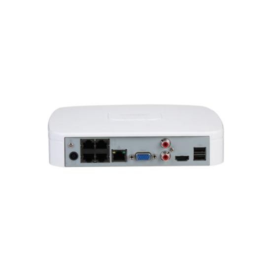 Dahua NVR optager 4 kanals 4xPoE AI Model, 2000GB harddisk