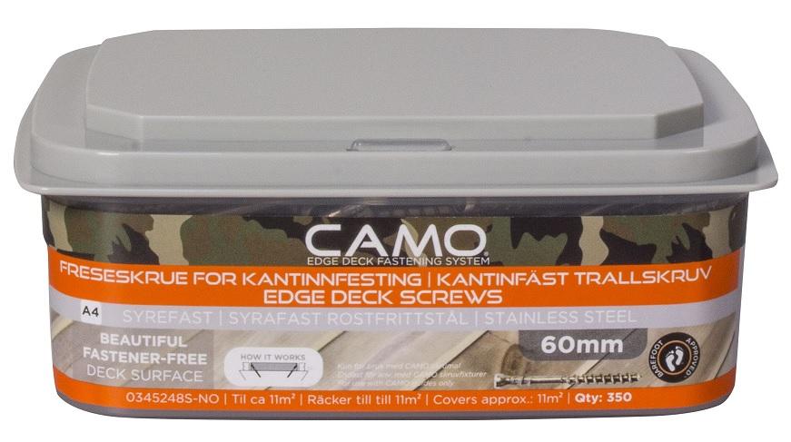 CAMO terrasseskruer 4,0x60mm A4, pk. á 350 stk