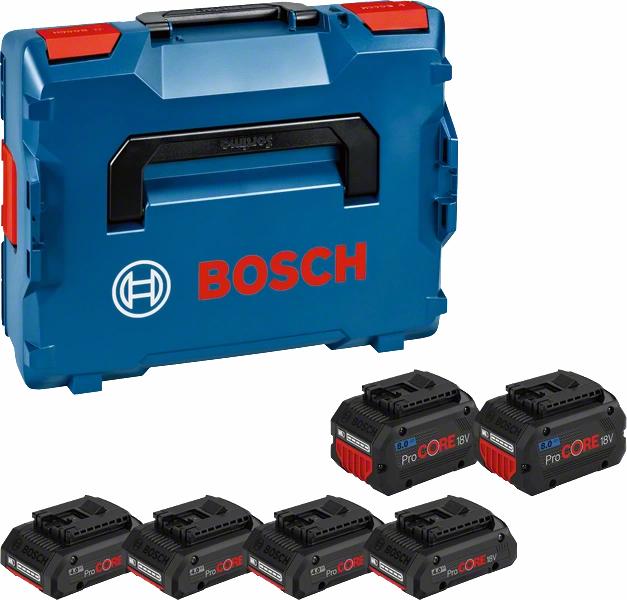 Bosch batterisæt ProCORE 18V 4x4,0Ah + 2x8,0Ah L-BOXX