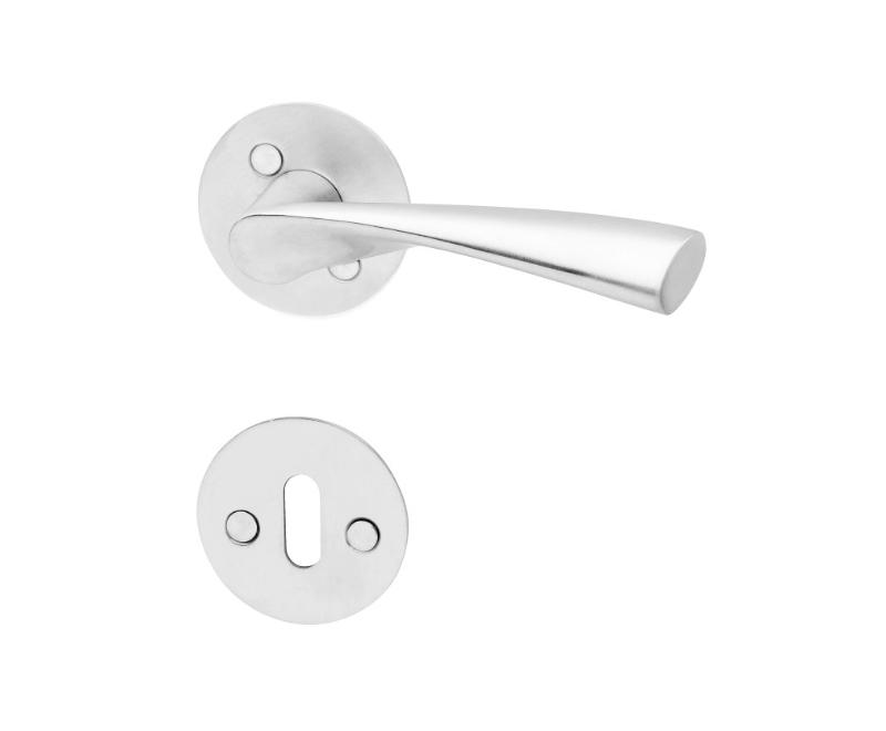 MODERN DOOR HANDLE for interior doors with keyhole rosettes.