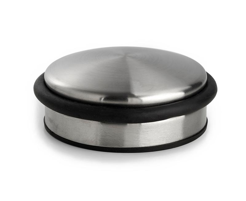 DOOR STOP WITH RUBBER SOLE Ø101X40MM STAINLESS STEEL